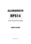 ALLEN & HEATH ML5000 User guide