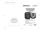 Walgreens Deluxe BD-7181W Owner`s manual