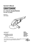 Craftsman 315.115032 Operator`s manual