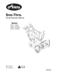Ariens 921002 - ST1027LE Specifications