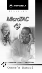 Motorola MICROTAC DPC 650 Owner`s manual