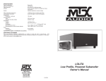 MTX LOLITA Owner`s manual