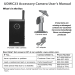 Uniden UDWC23 User`s manual