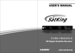SatKing DVBS-HD600CA User`s manual