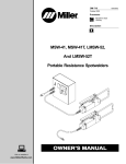 Miller Electric DS-2 Owner`s manual