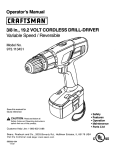 Craftsman 973.113451 Operator`s manual