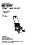 Craftsman 917.378520 Owner`s manual