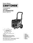 Craftsman 580.327141 Owner`s manual