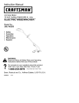Craftsman 358.745250 Instruction manual