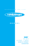 M-Audio Midiman SAM Specifications