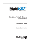 Multitech MultiVOIP 400 MVP400 User guide
