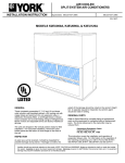 Unitary products group DF 060 Unit installation