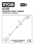 Ryobi OLT1830 Operator`s manual