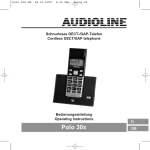 AUDIOLINE Polo 30x Operating instructions