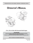 MTD 277cc Operator`s manual