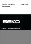 Beko MWB 2310 EX Instruction manual