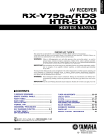 Yamaha RX-V795a Service manual