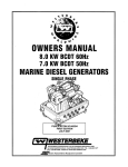 Westerbeke 7.0KW BCDT50Hz Installation manual