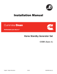 CUMMINS Home Standby Generator Set Installation manual