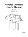 Axeon Water Technologies LT-200 User`s manual