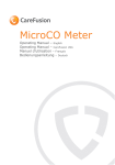 CareFusion Smoke Check Meter Specifications