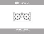 Russound ISO-MOUNT Installation manual