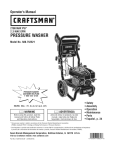 Craftsman 580.752521 Operating instructions