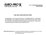 Euro-Pro EP485 Troubleshooting guide