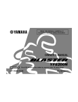 Yamaha YFS200T Owner`s manual