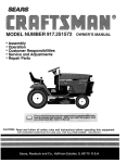Craftsman 917.251572 Specifications