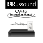 Russound CA-SERIES Instruction manual