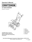 Craftsman 247.881730 Operator`s manual
