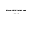 Abocom 802.11b/g Portable Router WAP2102 User`s guide