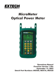 Extech Instruments 1300 OWL Specifications