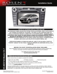 Mazda 2009 CX-7 Installation guide
