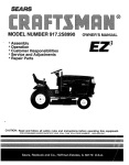 Craftsman EZ3 917.258990 Owner`s manual