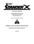 Wright Manufacturing Stander Lawn Mower Instruction manual