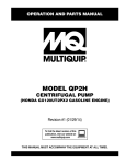 MULTIQUIP QP2H Specifications