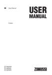 Zanussi ZCV665MX User manual