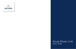 Acura Music Link BAM30192 User`s guide