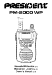 PRESIDENT PM-2000 WP - Owner`s manual