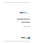 Multitech FR2201 User guide