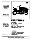 Craftsman EZ3 944.609760 Owner`s manual