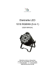 elektraLite 1018 RGBWA User manual