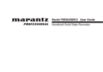 Marantz PMD620MKII User guide