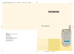 Siemens CL50 User guide