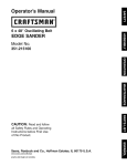 Craftsman 351.215100 Operator`s manual