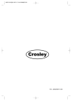 Crosley C32HDGB Instruction manual
