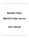 BlueNet Video BB01S User manual