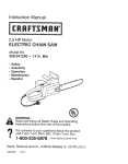 Craftsman 358.341250 Instruction manual